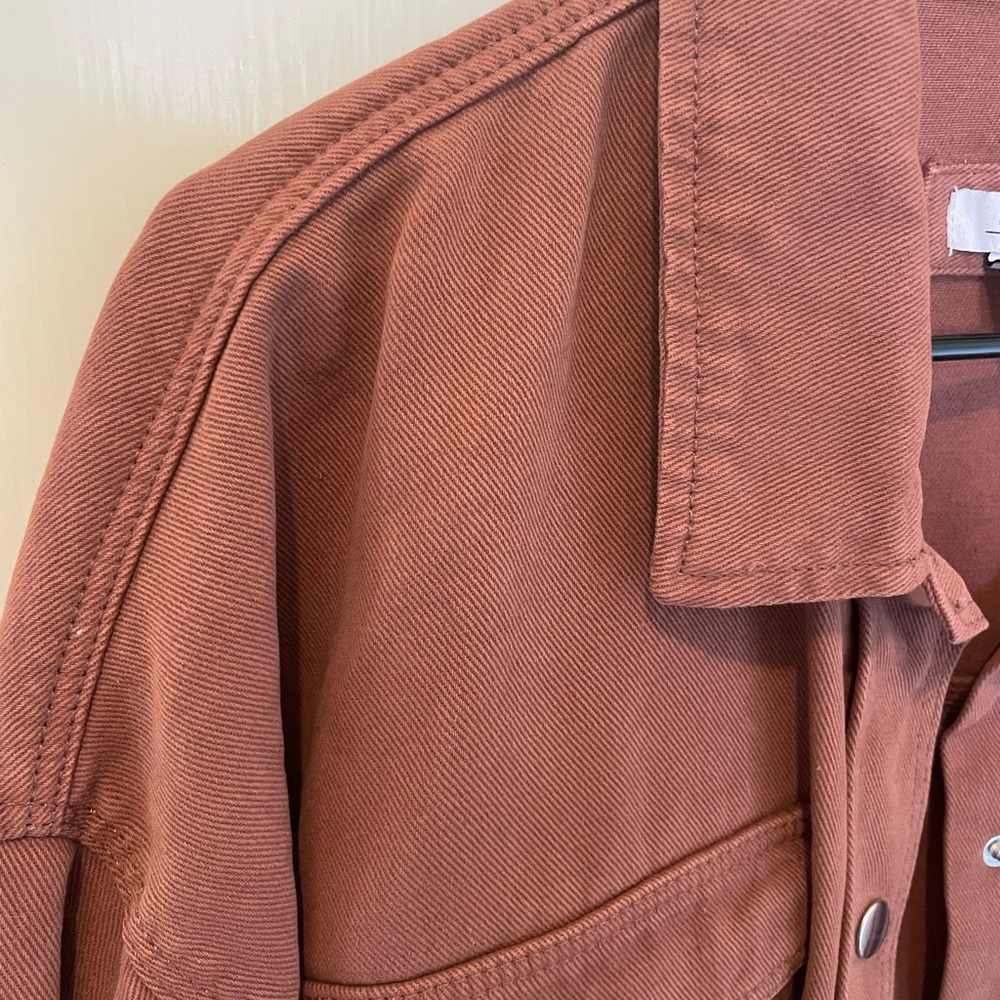 Oversized Denim Shacket - Picture 2 of 2